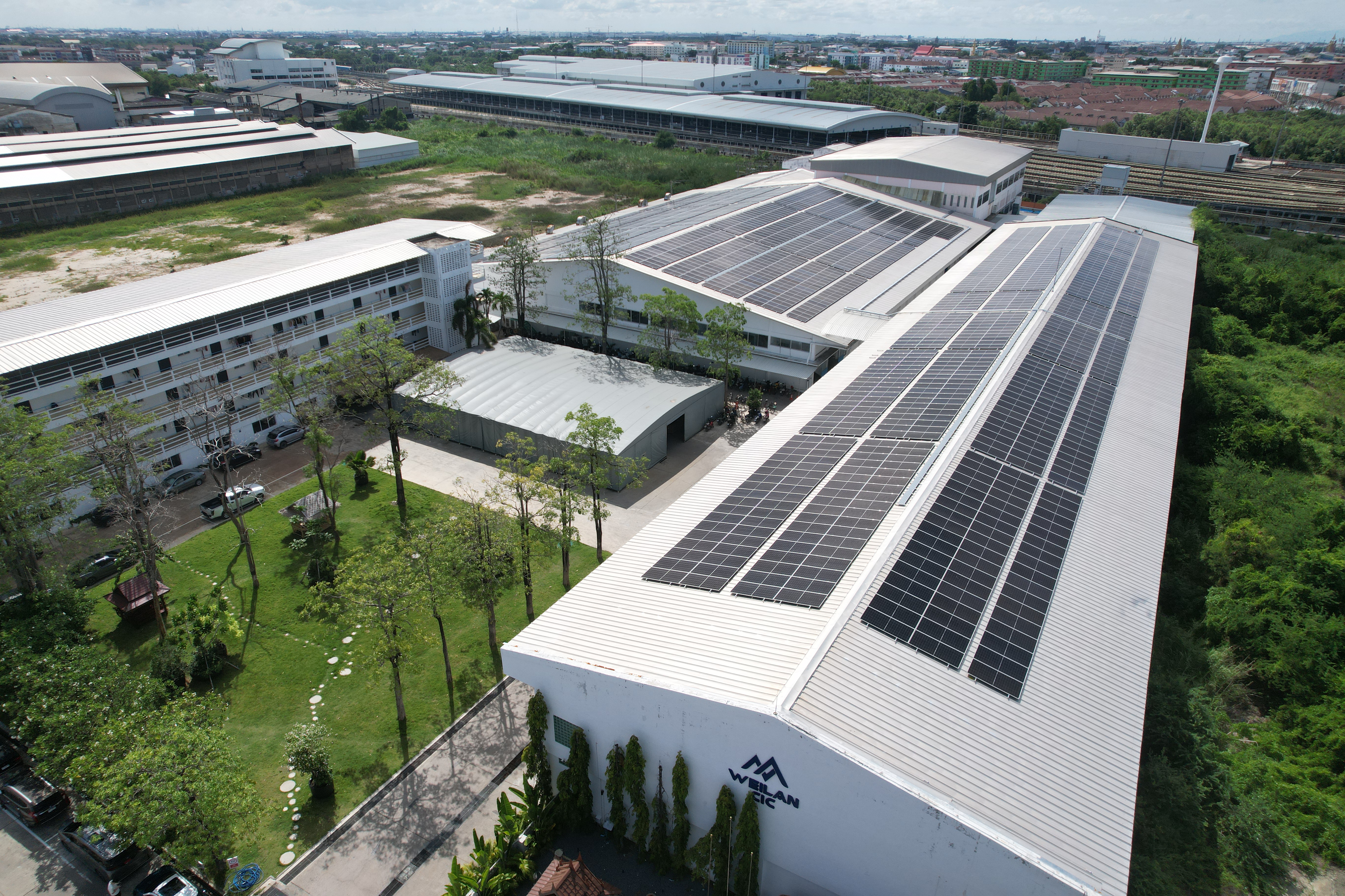 Weilan Thailand rooftop solar panels